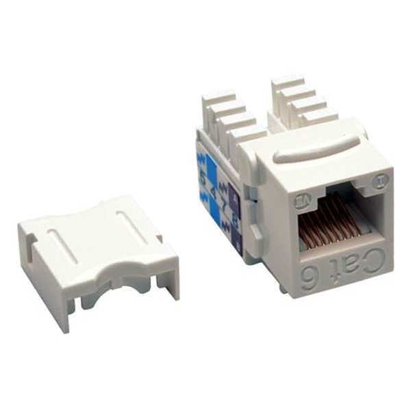 Keystone Jack, Cat6/Cat5e, 110 Style, White