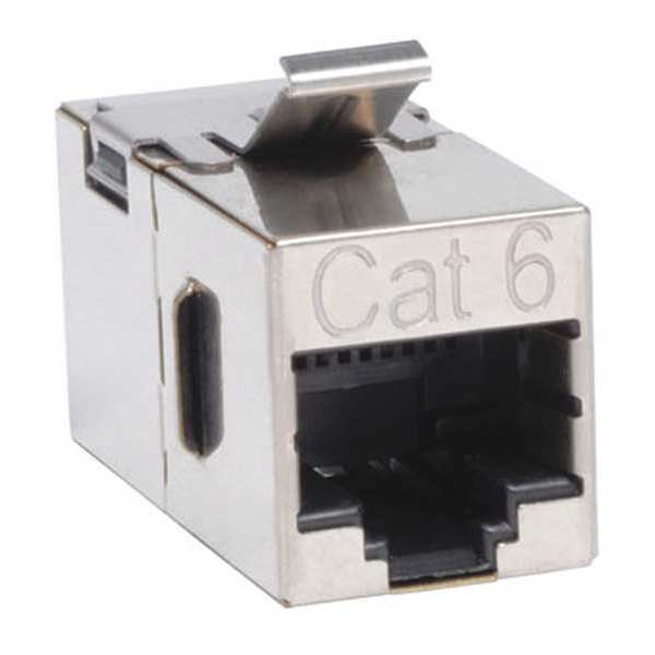 Cat6 Coupler, RJ45 F/F, Shielded, Snap-in