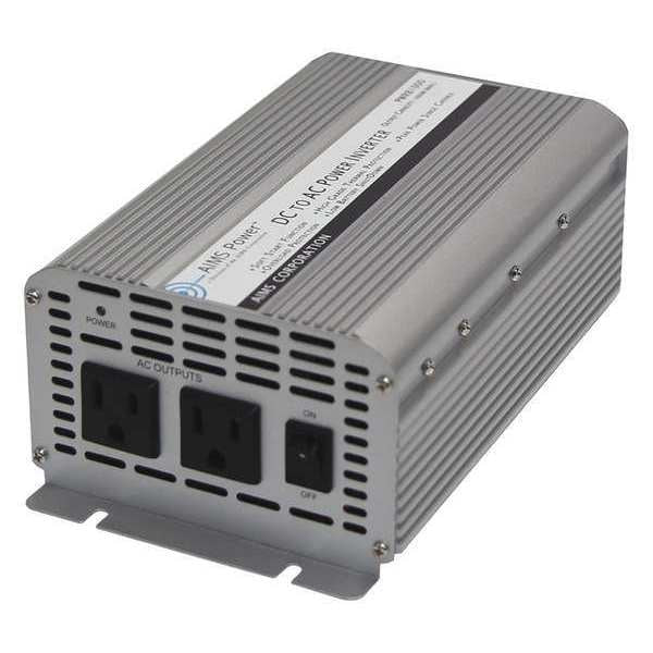 Power Inverter, Modified Sine Wave Form, 1000W Nominal Output, 120V AC Output Voltage