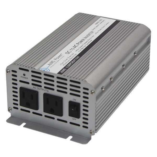 Power Inverter, Modified Sine Wave Form, 1250W Nominal Output, 120V AC Output Voltage