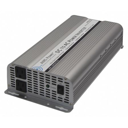 Power Inverter, Aluminum Case, Modified Sine Wave Form, 2500W Nominal Output, 1 Outlets