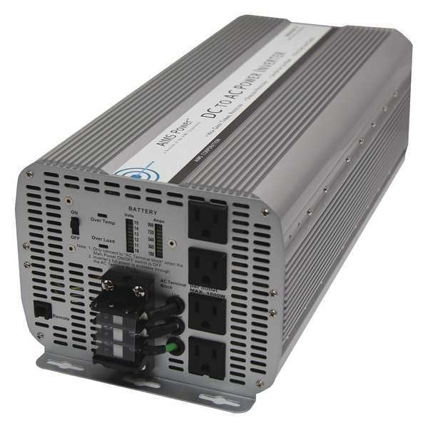 Inverter, Aluminum Case, Modified Sine Wave Form, 8000W Nominal Output, 120V AC Output Voltage