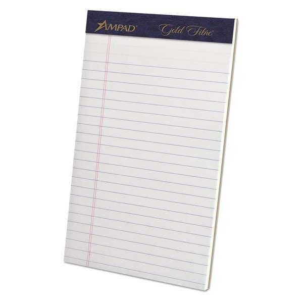 White Jr. Legal Pad, 50 Pg, Pk4