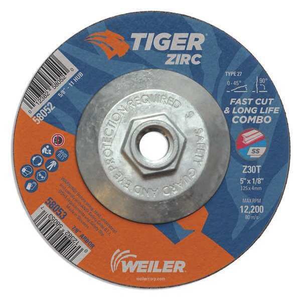 Combo Wheel, Type 27, 0.125 in Thick, Zirconia Alumina