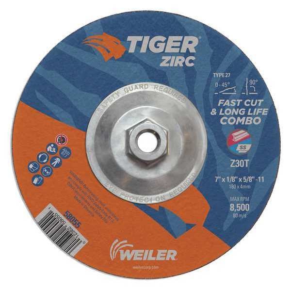Combo Wheel, Type 27, 0.125 in Thick, Zirconia Alumina