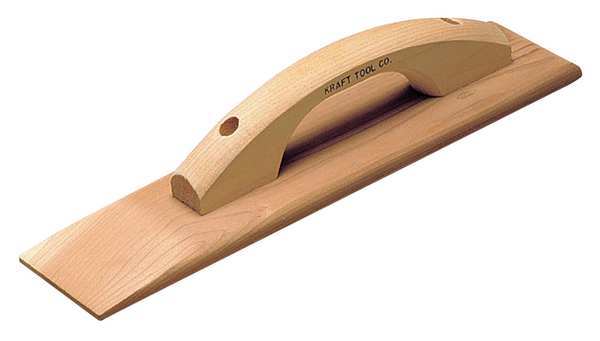 Concrete Float, Sq, 3-1/2 x 18 in, Redwood