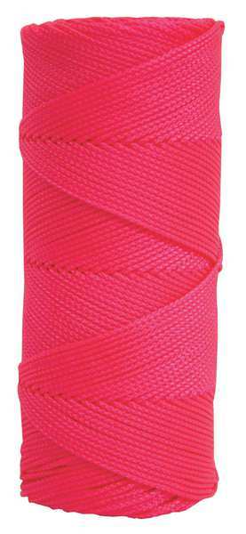 Masons Line, 500 ft, Braided Nylon, Pink
