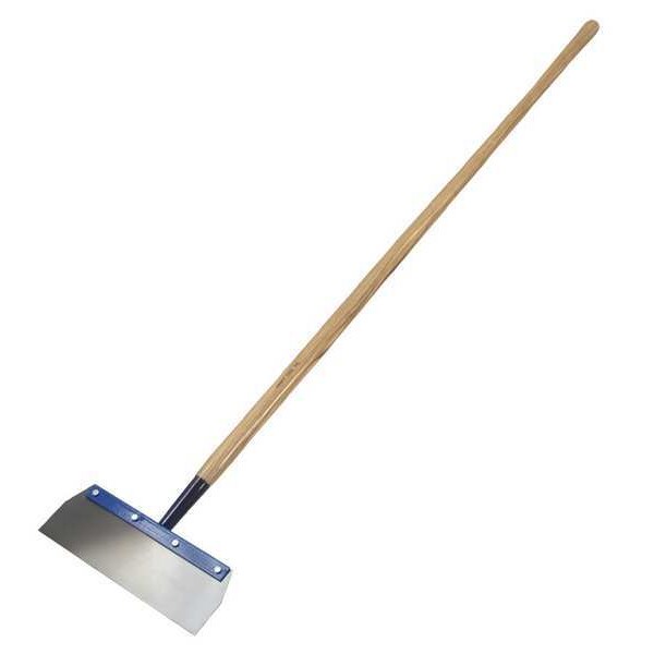 Floor Scraper, Overall Length 66 1/2 in, Blade Width 14 in, Wood Handle