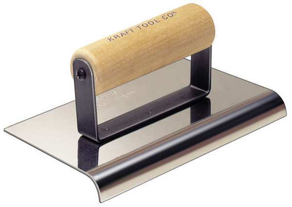 Sidewalk Edger, SS/Wood, 5/8 in Radius