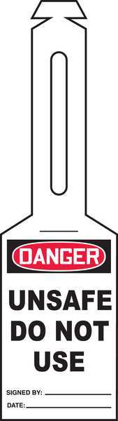 Loop n Strap Danger Tag, 5.25 x3.25, PK25