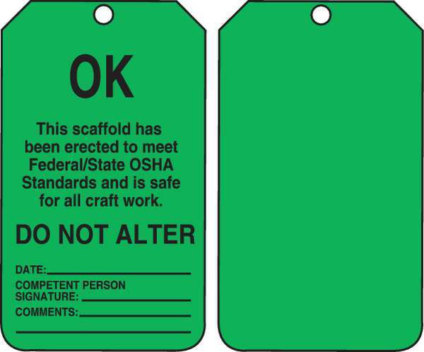 Status Alert Tag, 5-3/4 x 3-1/4, PK25