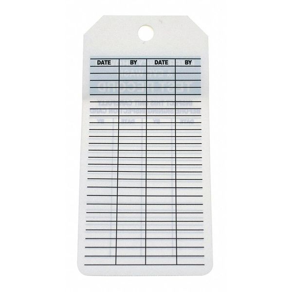 Inspection Tag By The Roll, 6.25x3, PK100