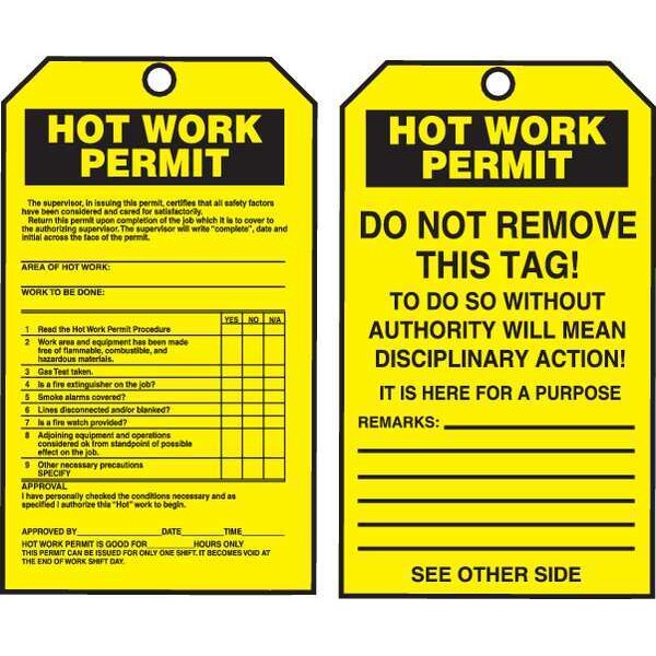 Permit Tag By The Roll, 6-1/4 x 3, PK250