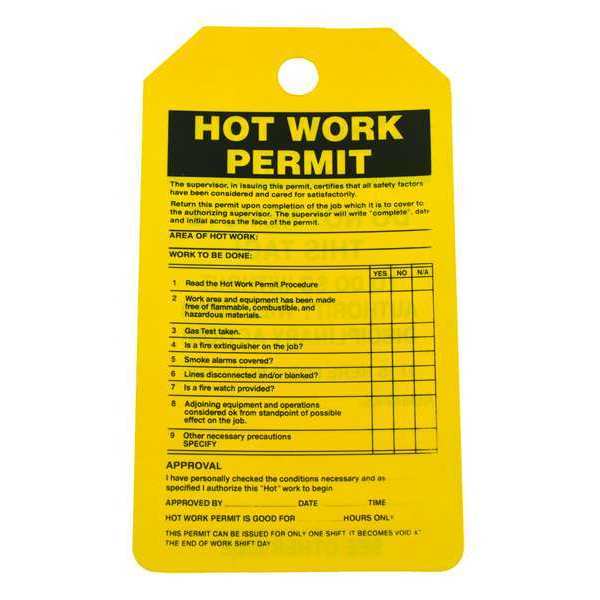 Permit Tag, 5-3/4 x 3-1/4, PK25