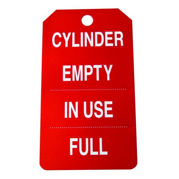 Cylinder Tag, 5-3/4 x 3-1/4, PK25