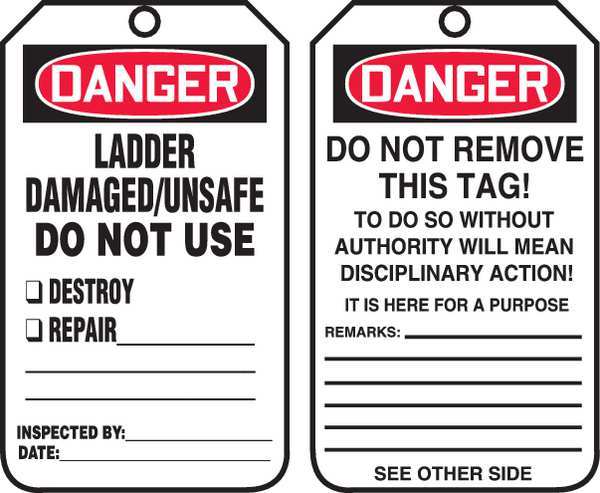 Danger Tag, 5-3/4 x 3-1/4, PK25