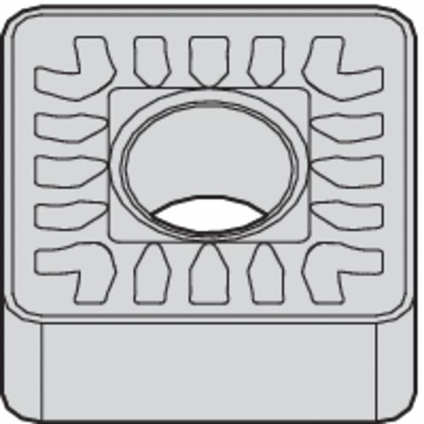 Square Turning Insert, Square, 3/4 in, SNMM, 1/16 in, Carbide