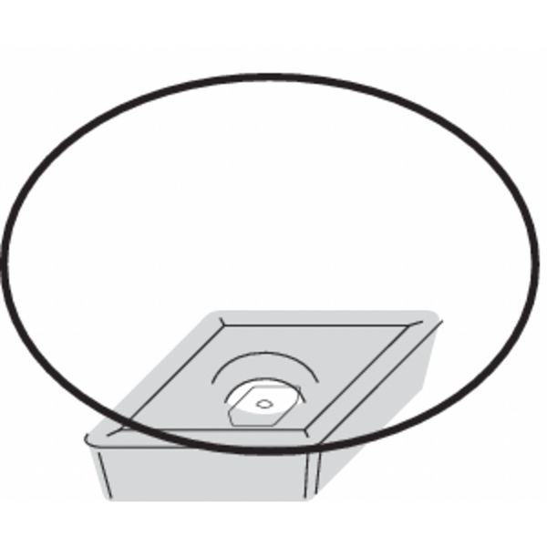 Diamond Turning Insert, Diamond, 1/4 in, DCMT, 55  Degrees, 1/64 in, Carbide