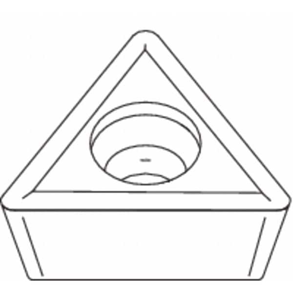 Triangle Turning Insert, Triangle, 3/8 in, TCMT, 0.0312 in, Carbide