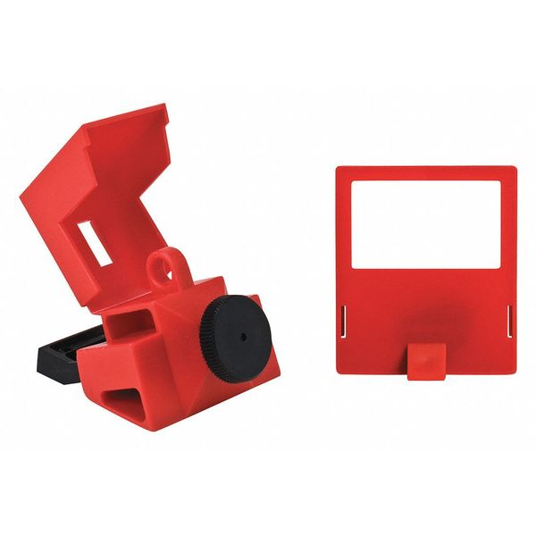 Circuit Breaker Lockout, Red, 3-1/4