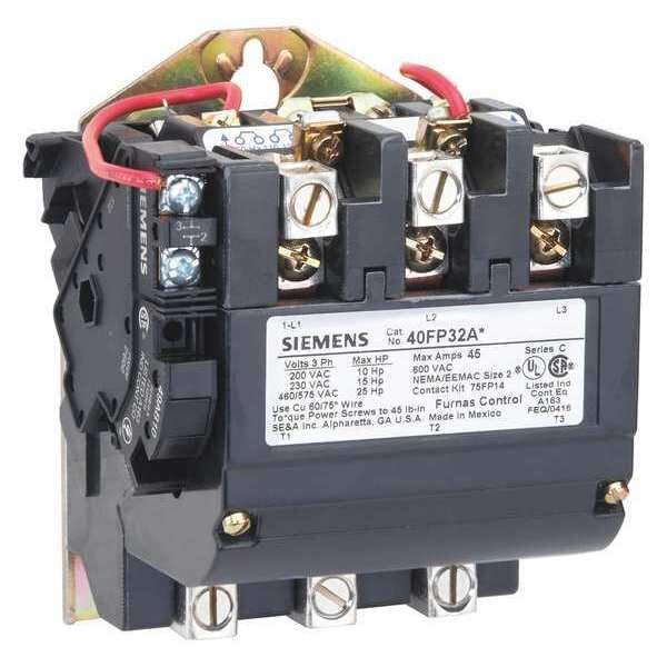 220-240VAC Non-Reversing Magnetic Contactor 3P 45A NEMA 2