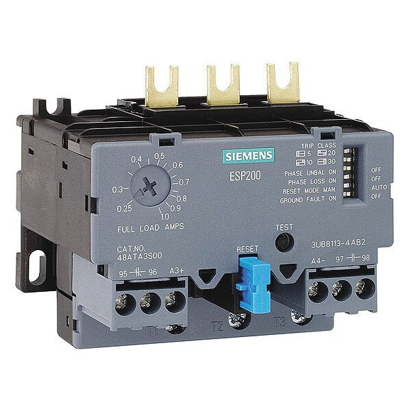Overload Relay, 0.75 to 3.40A, 3P, 600VAC