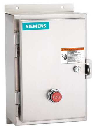 Nonreversing NEMA Magnetic Motor Starter, 4, 4X NEMA Rating, 24V AC, 3 Poles, 1NO