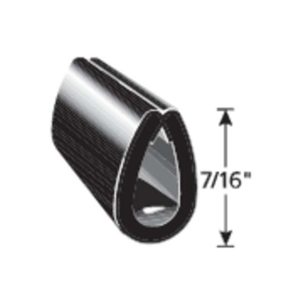 Black Vinyl Edge Guard 100 ft. L, 7/16