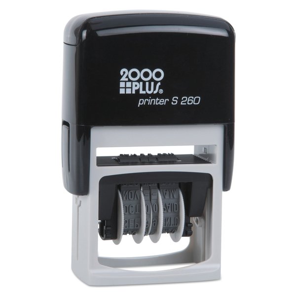 Message Stamp Dater, 4-In-1, Self-Inking