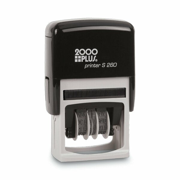 Message Stamp Dater, 4 Messages, Red/Blue