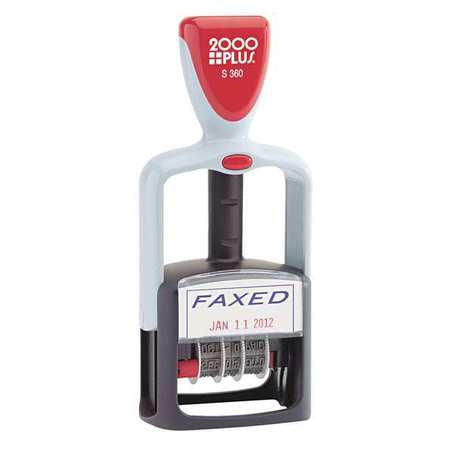 Message Date Stamp,faxed,blue/red Ink (1