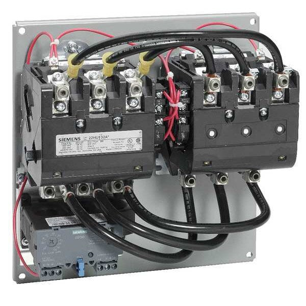 Reversing NEMA Magnetic Motor Starter, No Enclosure NEMA Rating, 120V AC, 3 Poles, 1NO