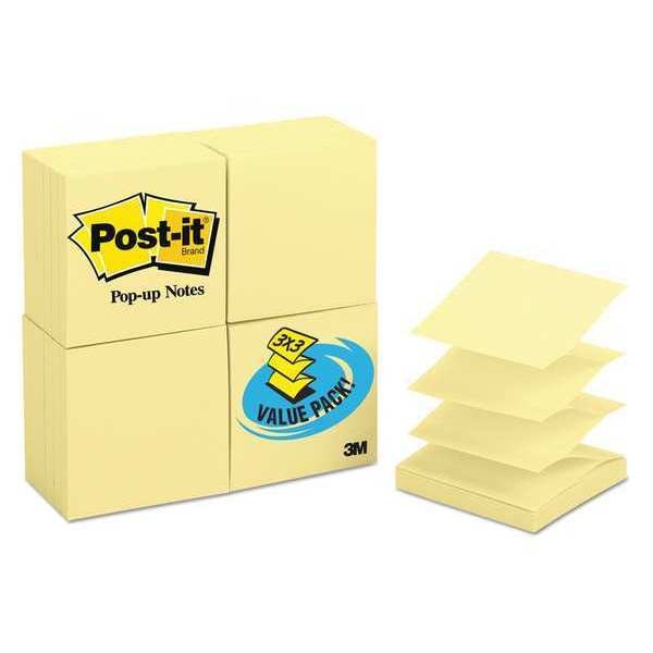 Pad, Pop-Up, Note, Yellow, PK24