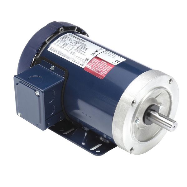 3-Phase General Purpose Motor, 1 HP, 143TC Frame, 230/460V AC Voltage, 1,765 Nameplate RPM