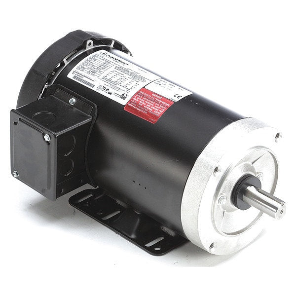 3-Phase General Purpose Motor, 2 HP, 145TC Frame, 230/460V AC Voltage, 1,760 Nameplate RPM