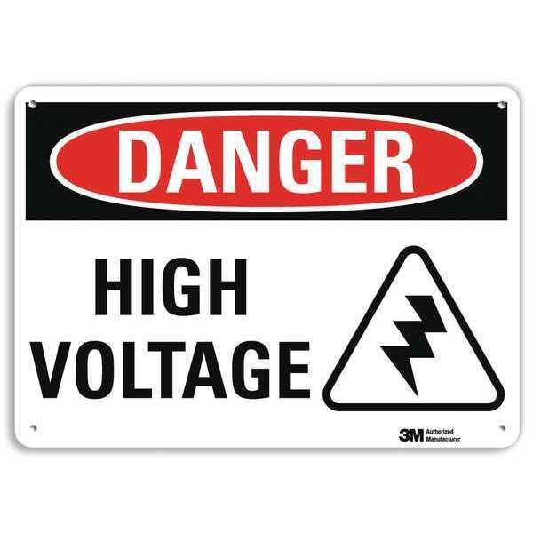 Plastic Danger Sign, 4 Holes, 10