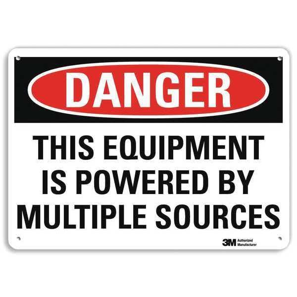 Plastic Danger Sign, 4 Holes, 10