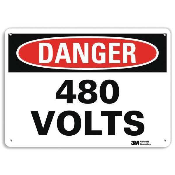 Plastic Danger Sign, 4 Holes, 14