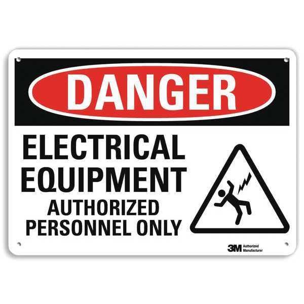 Plastic Danger Sign, 4 Holes, 14