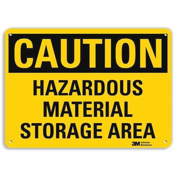 Caution Sign, 10 in H, 14 in W, Horizontal Rectangle, English, U1-1064-NA_14x10