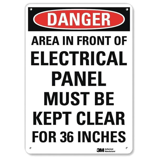 Plastic Danger Sign, 4 Holes, 7