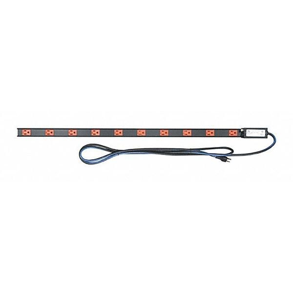 Power Strip, 10 Outlet, 15A