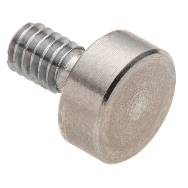 Flat Dial Indicator Contact, 1/4Od, 4-48