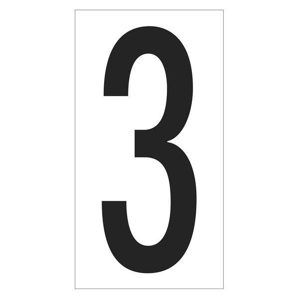 Vinyl Warehouse Number Labels, 