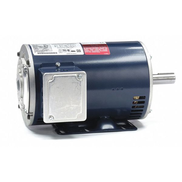 3-Phase General Purpose Motor, 1 HP, 143T Frame, 230/460V AC Voltage, 1,760 Nameplate RPM
