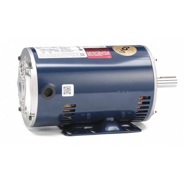 3-Phase General Purpose Motor, 2 HP, 145T Frame, 230/460V AC Voltage, 1,750 Nameplate RPM