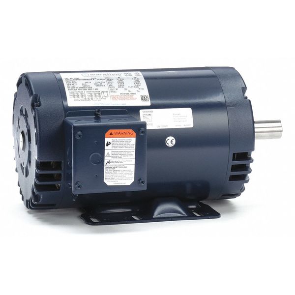 3-Phase General Purpose Motor, 3 HP, 145T Frame, 230/460V AC Voltage, 3,500 Nameplate RPM