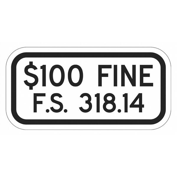 Fine Parking Sign, 6