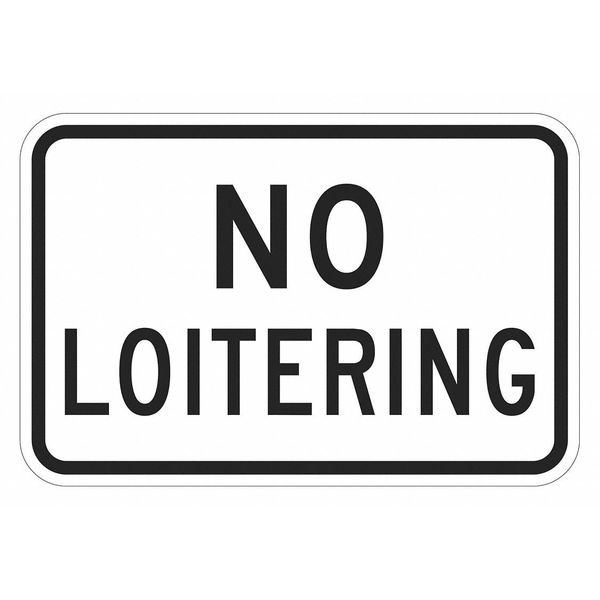 Restriction Sign, 12 in H, 18 in W, Aluminum, Horizontal Rectangle, English, T1-1103-HI_18x12