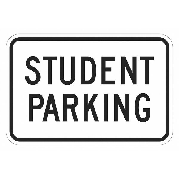 Student Parking Sign, 12